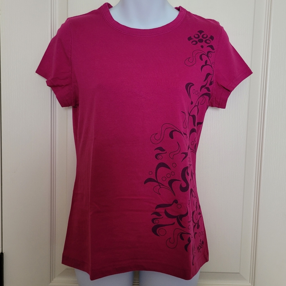 Tek Gear Decorative Magenta Athletic Top, Sz M, EUC